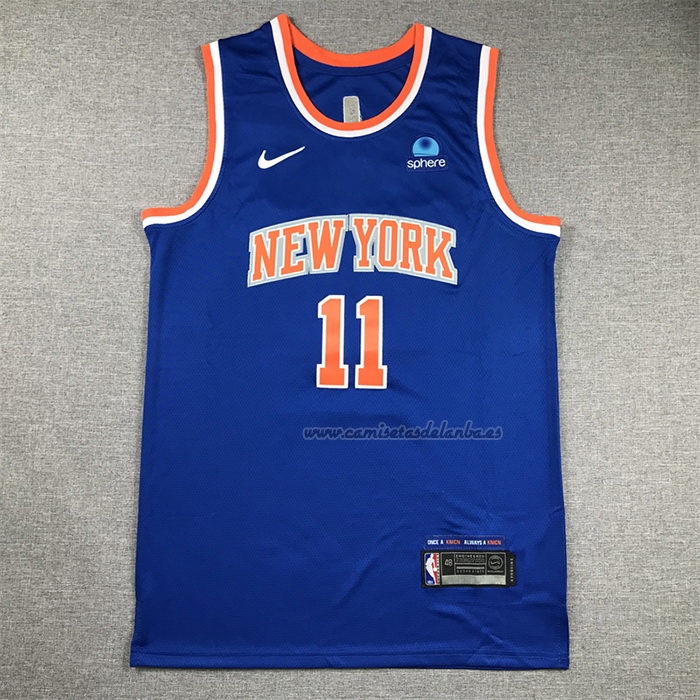 Camiseta New York Knicks Jalen Brunson NO 11 Icon 2022-23 Azul